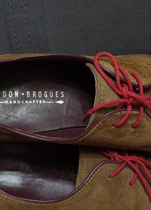 Чоловічі шкіряні туфлі від англійського бренда london brogues5 фото