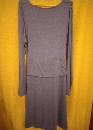 Віскозне плаття, рр.38 (фіолетове), 46 (сіре)2 фото