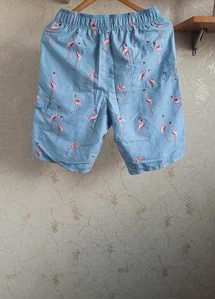 Пляжные шорты primark с фламинго2 фото