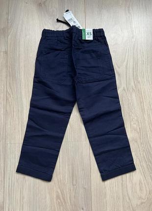 Новые льняные брюки benetton xs 4-5 лет оригинал2 фото