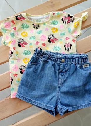 Футболка, шорти на дівчинку