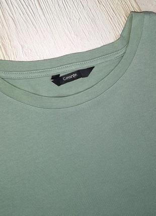 💝2+1=4 стильная качественная футболка хаки хлопок george, размер 50 - 524 фото