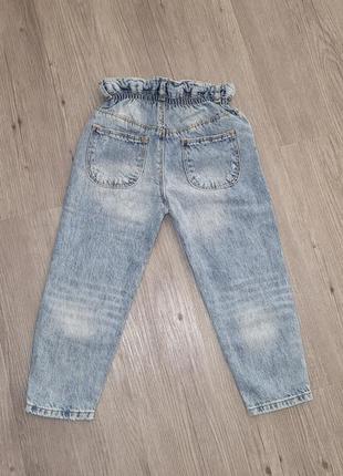 Продам новые  джинсы фирма  zara 3-4 года для девочки3 фото