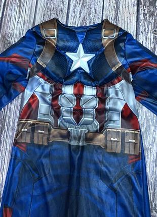 Новогодний костюм капитан америка для мальчика 6-7 лет, 116-122 см5 фото