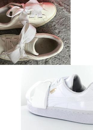 Кросівки кеди puma basket 39 шкіряні4 фото