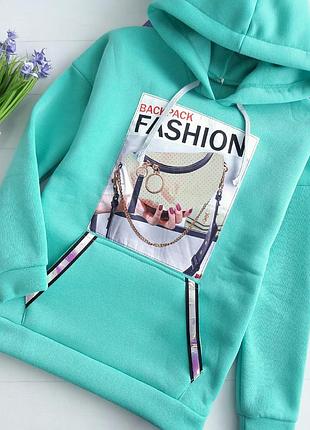 Теплое худи