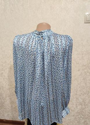 Блузка голубая нарядная3 фото