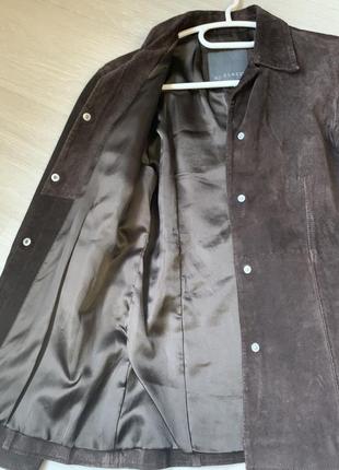 Винтажная кожаная замшевая куртка жакет3 фото