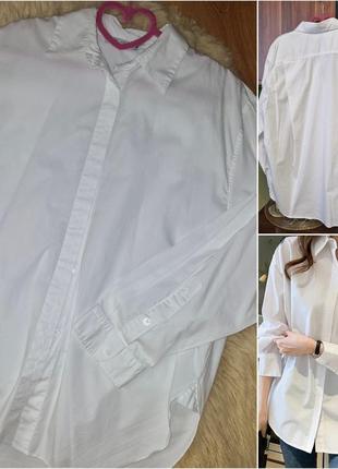 Белая рубашка zara.1 фото