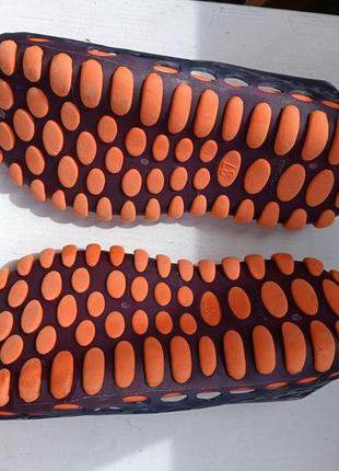 Тапочки для плавания, пляжные тапки. оранжевые шлепанцы6 фото