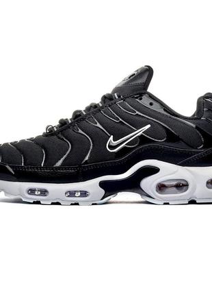 Стильные кроссовки хорошего качества nike air max tn plus «black white»7 фото