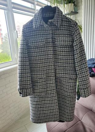 Пальто клетка h&amp;m