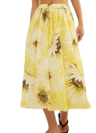 Летняя хлопковая юбка h&m