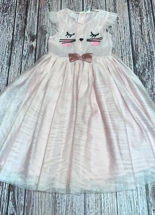 Нарядное платье h&m для девочки 6-7 лет, 116-122 см2 фото