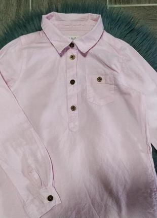 Розовая туника, платье, рубашка для девочки 5-6 лет-h&amp;m2 фото