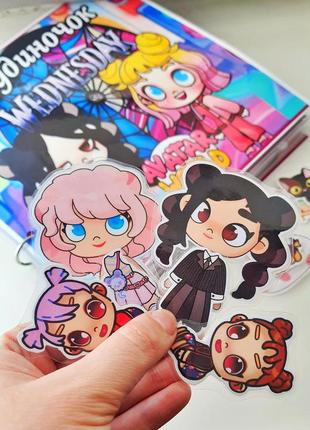 Венздей аватар в0с игра на липучках вор wednesday avatar world toca boca альбом книжка