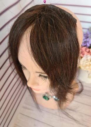 Челка-шторка накладка 100% натуральне слов'яне волосся.7 фото