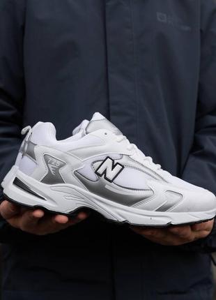 Чоловічі кросівки нью беланс 725 / new balance 725 white silver1 фото