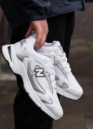 Мужские кроссовки нью беланс 725 / new balance 725 white silver4 фото