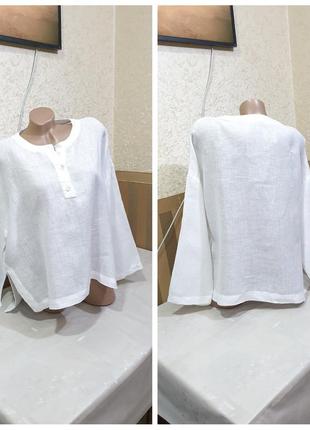 Льняная блуза. zara.