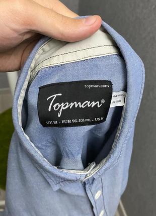 Голубая рубашка от бренда topman5 фото