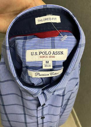 Kлетчатая рубашка от бренда u.s. polo assn5 фото