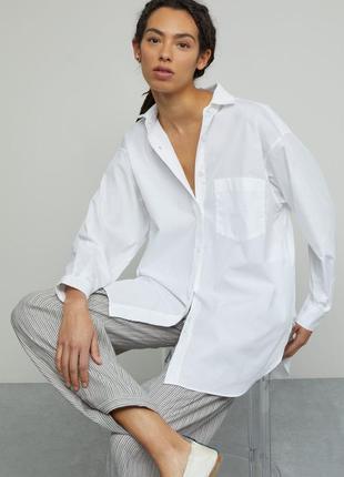 Рубашка сорочка блуза zara h&m бавовняна батал 4xl1 фото