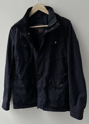 Woolrich navy blue field jacket m-65 куртка жакет оригінал преміум цікава якісна неймовірна гарна стильна класика легка синя