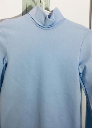 Водолазка  гольфик голубой. размер   158  1643 фото