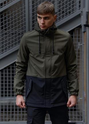 Куртка softshell intruder "citizen" хаки-черная