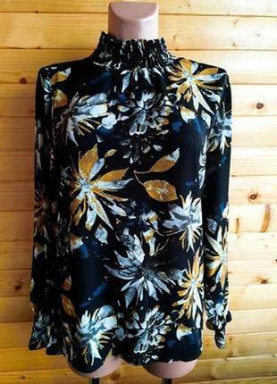 224.симпатична зручна блузка у квітковий принт італійського виробника prodotto onf ezionatto1 фото