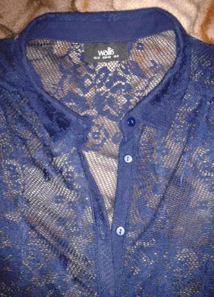 Обалденная нарядная воздушная нежнейшая блузочка-туника бренд wallis5 фото