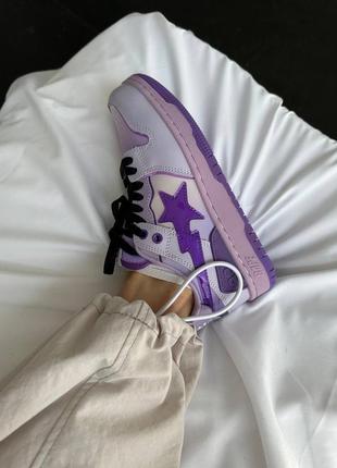 Кроссовки a bathing ape bape sta sk8 purple9 фото