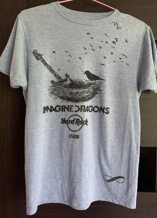 Футболка коллекционная imagine dragons hard rock cafe мерч