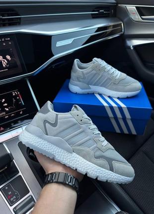 Мужские кроссовки adidas nite jogger gray