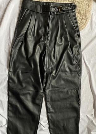 Шкіряні штани twinset брюки1 фото