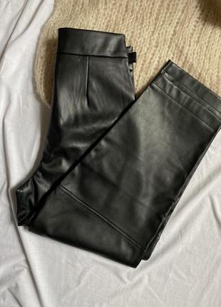 Шкіряні штани twinset брюки2 фото