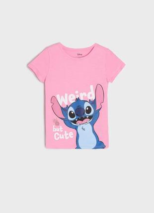 Футболка рожева stitch стіч