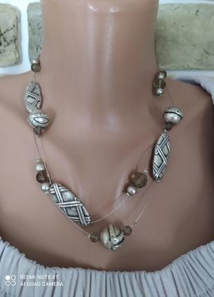 Дуже красиве двониткове кольє chico's американська біжутерія