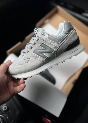 Кросівки жіночі new balance 574 light gray1 фото