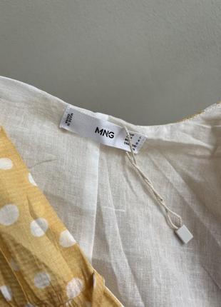 Платье в горох романтическое от mango m-l 7