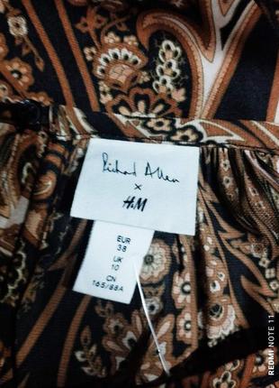 299.ефектна зручна блузка в принт відомого шведського бренду h&m8 фото