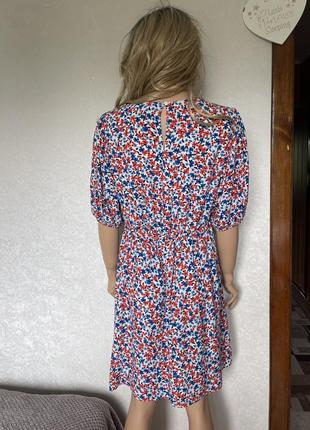 Сукня натуральна в квіти f&f р.125 фото