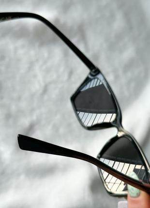 Солнцезащитные очки в пластиковой оправе mango фирменные трендовые женские очки6 фото