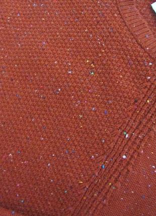 Коричневый теплый свитер2 фото