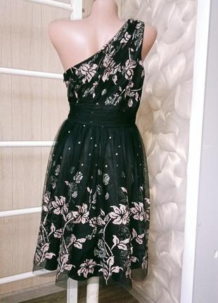 Коктейльна сукня з блискітками3 фото