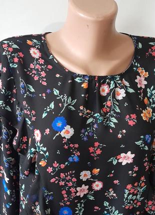 Легкая блузка в цветочный принт размер xl4 фото