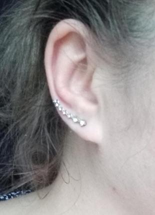 Серьги кафф3 фото