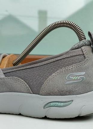 Кроссовки мокасины ecco clarks skechers arch fit refine - oceanic slip-on grey 104270 39р2 фото