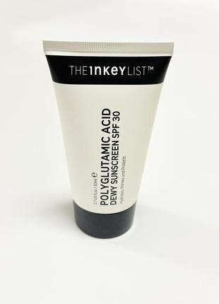 Солнцезащитный крем the inkey list polyglutamic acid dewy sunscreen spf 30, 50 ml1 фото